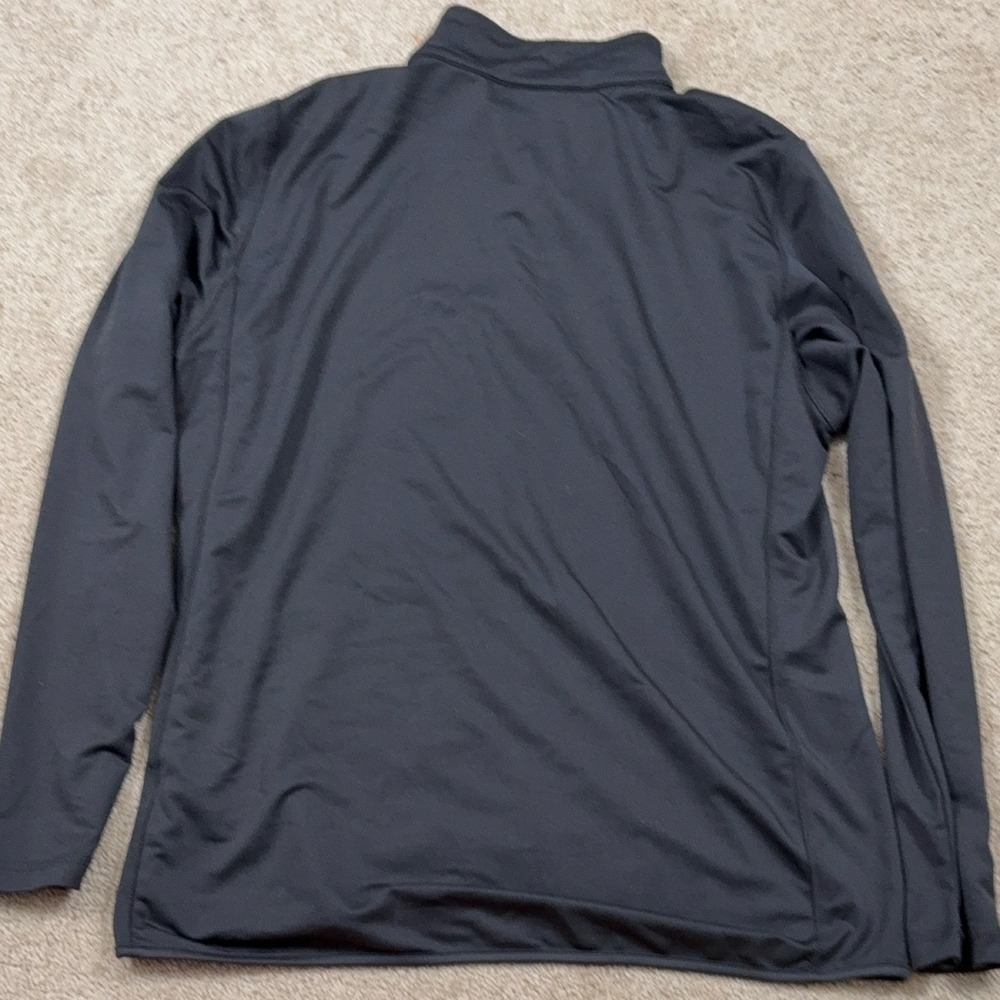 ASICS Quarter-Zip Pullover Men's XL Black Athletic Shirt Long Sleeve Thumbhole - Picture 6 of 6
